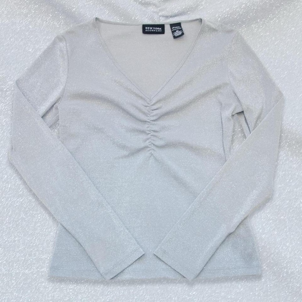 90’s Y2K Silver Top